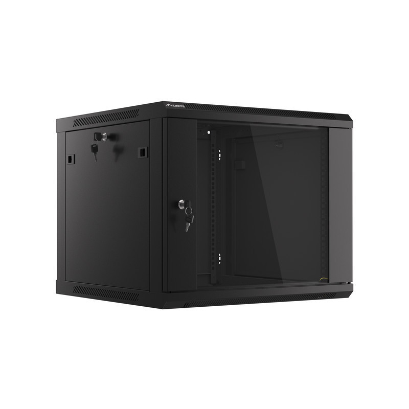 RACKOVÁ SKŘÍŇ 19" PRO MONTÁŽ NA STĚNU 9U/600X600 (FLAT PACK) V2 ČERNÁ