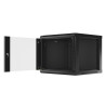 RACKOVÁ SKŘÍŇ 19" PRO MONTÁŽ NA STĚNU 9U/600X600 (FLAT PACK) V2 ČERNÁ