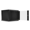 RACKOVÁ SKŘÍŇ 19" PRO MONTÁŽ NA STĚNU 9U/600X600 (FLAT PACK) V2 ČERNÁ