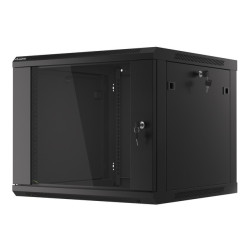 RACKOVÁ SKŘÍŇ 19" PRO MONTÁŽ NA STĚNU 9U/600X600 (FLAT PACK) V2 ČERNÁ