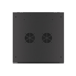 RACKOVÁ SKŘÍŇ 19" PRO MONTÁŽ NA STĚNU 9U/600X600 (FLAT PACK) V2 ČERNÁ