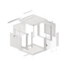 RACKOVÁ SKŘÍŇ 19" PRO MONTÁŽ NA STĚNU 9U/600X600 (FLAT PACK) V2 ŠEDÁ