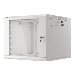 RACKOVÁ SKŘÍŇ 19" PRO MONTÁŽ NA STĚNU 9U/600X600 (FLAT PACK) V2 ŠEDÁ