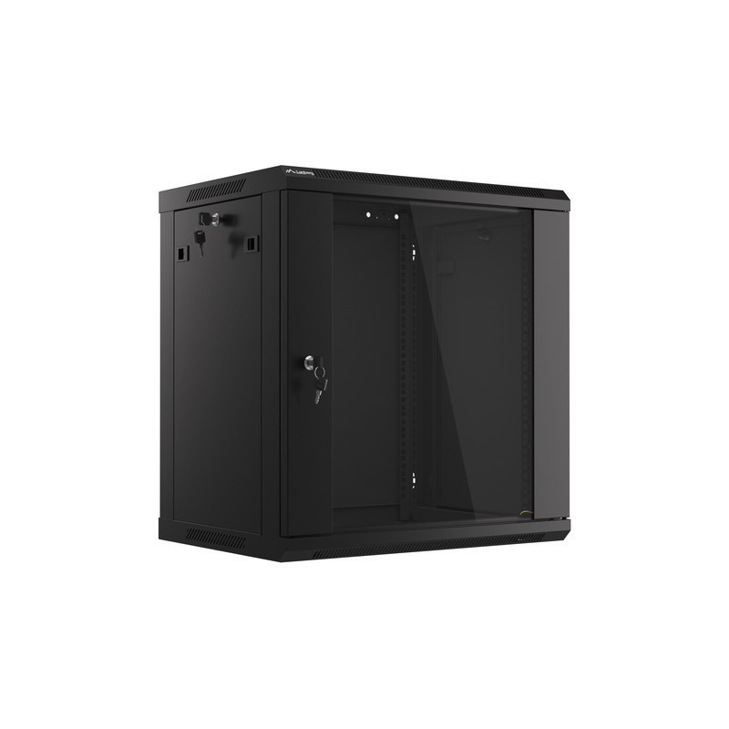 19" RACKOVÁ SKŘÍŇ PRO MONTÁŽ NA STĚNU 12U/600X450 (FLAT PACK) ČERNÁ V2 19" RACKOVÁ SKŘÍŇ PRO MONTÁŽ NA STĚNU 12U/600X450 (FLAT PACK) ČERNÁ V2