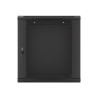19" RACKOVÁ SKŘÍŇ PRO MONTÁŽ NA STĚNU 12U/600X450 (FLAT PACK) ČERNÁ  V2
