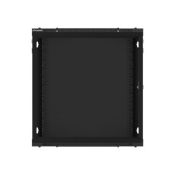 19" RACKOVÁ SKŘÍŇ PRO MONTÁŽ NA STĚNU 12U/600X450 (FLAT PACK) ČERNÁ  V2