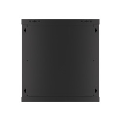 19" RACKOVÁ SKŘÍŇ PRO MONTÁŽ NA STĚNU 12U/600X450 (FLAT PACK) ČERNÁ  V2