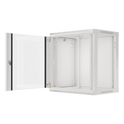 19" RACKOVÁ SKŘÍŇ 12U/600X450 (FLAT PACK) ŠEDÁ  V2