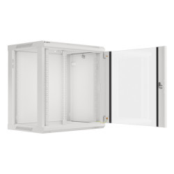 19" RACKOVÁ SKŘÍŇ 12U/600X450 (FLAT PACK) ŠEDÁ  V2