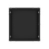19" RACKOVÁ SKŘÍŇ PRO MONTÁŽ NA STĚNU 12U/600X600 (FLAT PACK) S PROSKLENÝMI DVEŘMI ČERNÁ  V2