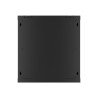 19" RACKOVÁ SKŘÍŇ PRO MONTÁŽ NA STĚNU 12U/600X600 (FLAT PACK) S PROSKLENÝMI DVEŘMI ČERNÁ  V2