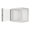 19" RACKOVÁ SKŘÍŇ 12U/600X600 (FLAT PACK) V2 ŠEDÁ