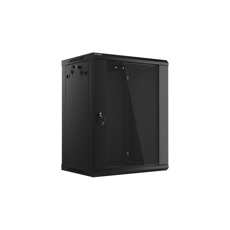 19" RACKOVÁ SKŘÍŇ PRO MONTÁŽ NA STĚNU 15U/600X450 (FLAT PACK) S PROSKLENÝMI DVEŘMI ČERNÁ V2 19" RACKOVÁ SKŘÍŇ PRO MONTÁŽ NA STĚNU 15U/600X450 (FLAT PACK) S PROSKLENÝMI DVEŘMI ČERNÁ V2