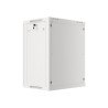 19" RACKOVÁ SKŘÍŇ PRO MONTÁŽ NA STĚNU 15U/600X450 (FLAT PACK) S PROSKLENÝMI DVEŘMI ŠEDÁ  V2