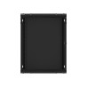 19" RACKOVÁ SKŘÍŇ PRO MONTÁŽ NA STĚNU 15U/600X600 (FLAT PACK) S PROSKLENÝMI DVEŘMI ČERNÁ  V2