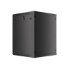 19" RACKOVÁ SKŘÍŇ PRO MONTÁŽ NA STĚNU 15U/600X600 (FLAT PACK) S PROSKLENÝMI DVEŘMI ČERNÁ  V2