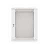 19" RACKOVÁ SKŘÍŇ PRO MONTÁŽ NA STĚNU 15U/600X600 (FLAT PACK) S PROSKLENÝMI DVEŘMI ŠEDÁ  V2