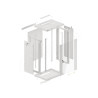 19" RACKOVÁ SKŘÍŇ PRO MONTÁŽ NA STĚNU 18U/600X450 (FLAT PACK) ŠEDÁ  V2
