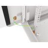 19" RACKOVÁ SKŘÍŇ PRO MONTÁŽ NA STĚNU 18U/600X450 (FLAT PACK) ŠEDÁ  V2