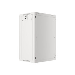 19" RACKOVÁ SKŘÍŇ PRO MONTÁŽ NA STĚNU 18U/600X450 (FLAT PACK) ŠEDÁ  V2
