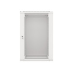 19" RACKOVÁ SKŘÍŇ PRO MONTÁŽ NA STĚNU 18U/600X450 (FLAT PACK) ŠEDÁ  V2