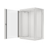 19" RACKOVÁ SKŘÍŇ PRO MONTÁŽ NA STĚNU 18U/600X450 (FLAT PACK) ŠEDÁ  V2