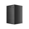 19" RACKOVÁ SKŘÍŇ PRO MONTÁŽ NA STĚNU 18U/600X600 (PLOCHÉ BALENÍ) S PROSKLENÝMI DVEŘMI ČERNÁ  V2