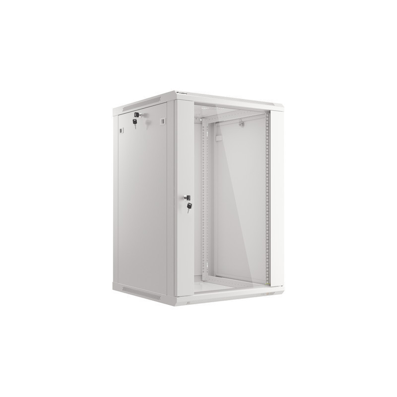19" RACKOVÁ SKŘÍŇ PRO MONTÁŽ NA STĚNU 18U/600X600 (FLAT PACK) ŠEDÁ V2 19" RACKOVÁ SKŘÍŇ PRO MONTÁŽ NA STĚNU 18U/600X600 (FLAT PACK) ŠEDÁ V2