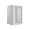 19" RACKOVÁ SKŘÍŇ PRO MONTÁŽ NA STĚNU 18U/600X600 (FLAT PACK) ŠEDÁ  V2