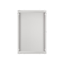 19" RACKOVÁ SKŘÍŇ PRO MONTÁŽ NA STĚNU 18U/600X600 (FLAT PACK) ŠEDÁ  V2
