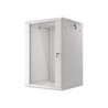 19" RACKOVÁ SKŘÍŇ PRO MONTÁŽ NA STĚNU 18U/600X600 (FLAT PACK) ŠEDÁ  V2