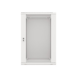 19" RACKOVÁ SKŘÍŇ PRO MONTÁŽ NA STĚNU 18U/600X600 (FLAT PACK) ŠEDÁ  V2
