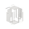 19" RACKOVÁ SKŘÍŇ PRO MONTÁŽ NA STĚNU 18U/600X600 (FLAT PACK) ŠEDÁ  V2