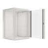 19" RACKOVÁ SKŘÍŇ PRO MONTÁŽ NA STĚNU 18U/600X600 (FLAT PACK) ŠEDÁ  V2