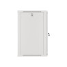19" RACKOVÁ SKŘÍŇ PRO MONTÁŽ NA STĚNU 18U/600X600 (FLAT PACK) ŠEDÁ  V2