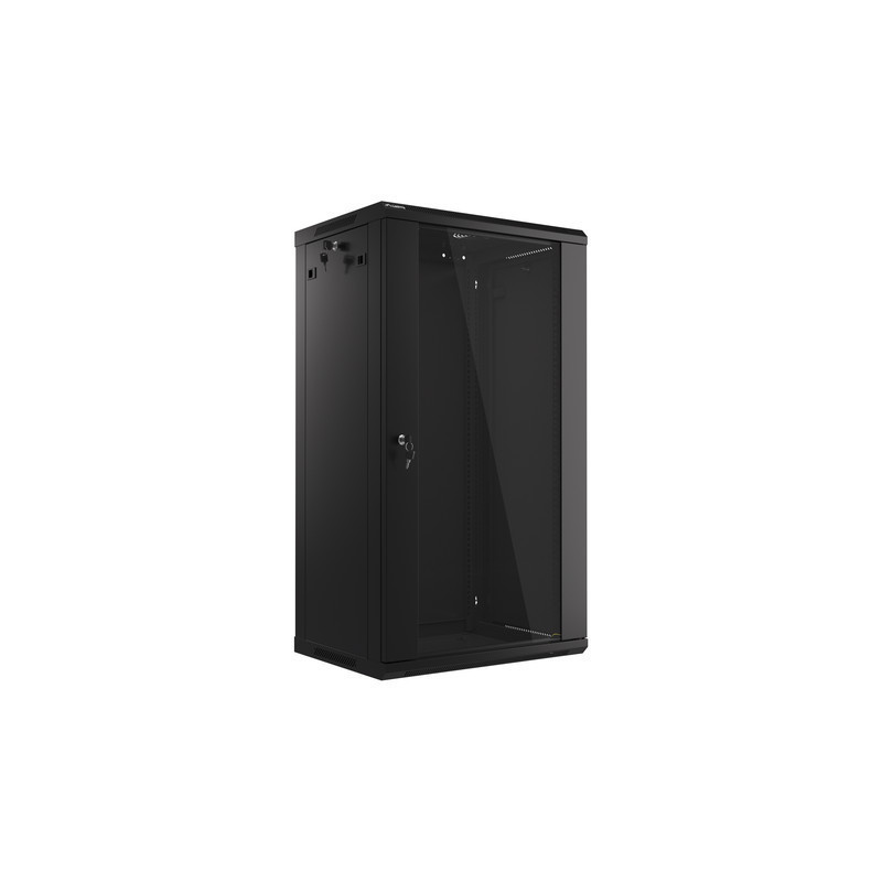 19" RACKOVÁ SKŘÍŇ PRO MONTÁŽ NA STĚNU 22U/600X450 (FLAT PACK) S PROSKLENÝMI DVEŘMI ČERNÁ V2 19" RACKOVÁ SKŘÍŇ PRO MONTÁŽ NA STĚNU 22U/600X450 (FLAT PACK) S PROSKLENÝMI DVEŘMI ČERNÁ V2