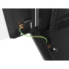 19" RACKOVÁ SKŘÍŇ PRO MONTÁŽ NA STĚNU 22U/600X450 (FLAT PACK) S PROSKLENÝMI DVEŘMI ČERNÁ  V2