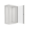 19" RACKOVÁ SKŘÍŇ PRO MONTÁŽ NA STĚNU 22U/600X450 (FLAT PACK) ŠEDÁ  V2