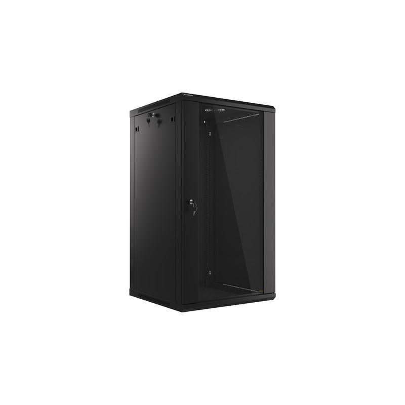 19" RACKOVÁ SKŘÍŇ PRO MONTÁŽ NA STĚNU 22U/600X600 (FLAT PACK) ČERNÁ V2 19" RACKOVÁ SKŘÍŇ PRO MONTÁŽ NA STĚNU 22U/600X600 (FLAT PACK) ČERNÁ V2