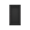 19" RACKOVÁ SKŘÍŇ PRO MONTÁŽ NA STĚNU 22U/600X600 (FLAT PACK) ČERNÁ  V2