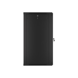 19" RACKOVÁ SKŘÍŇ PRO MONTÁŽ NA STĚNU 22U/600X600 (FLAT PACK) ČERNÁ  V2