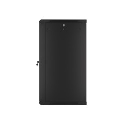 19" RACKOVÁ SKŘÍŇ PRO MONTÁŽ NA STĚNU 22U/600X600 (FLAT PACK) ČERNÁ  V2
