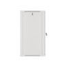 19" RACKOVÁ SKŘÍŇ PRO MONTÁŽ NA STĚNU 22U/600X600 (FLAT PACK) S PROSKLENÝMI DVEŘMI ŠEDÁ  V2