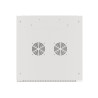19" RACKOVÁ SKŘÍŇ PRO MONTÁŽ NA STĚNU 22U/600X600 (FLAT PACK) S PROSKLENÝMI DVEŘMI ŠEDÁ  V2
