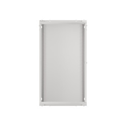 19" RACKOVÁ SKŘÍŇ PRO MONTÁŽ NA STĚNU 22U/600X600 (FLAT PACK) S PROSKLENÝMI DVEŘMI ŠEDÁ  V2