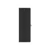 RACKOVÁ SKŘÍŇ 19" NÁSTĚNNÁ 27U/600X450 (FLAT PACK) S PROSKLENÝMI DVEŘMI ČERNÁ  V2