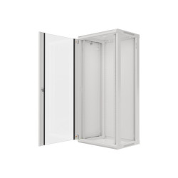 RACKOVÁ SKŘÍŇ 19" NÁSTĚNNÁ 27U/600X450 (FLAT PACK) ŠEDÁ  V2
