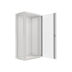 RACKOVÁ SKŘÍŇ 19" NÁSTĚNNÁ 27U/600X450 (FLAT PACK) ŠEDÁ  V2