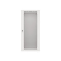 RACKOVÁ SKŘÍŇ 19" NÁSTĚNNÁ 27U/600X450 (FLAT PACK) ŠEDÁ  V2