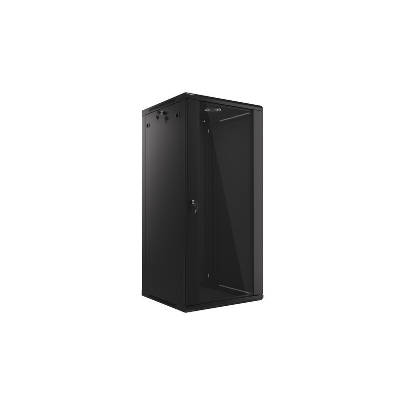 19" RACKOVÁ SKŘÍŇ PRO MONTÁŽ NA STĚNU 27U/600X600 (FLAT PACK) ČERNÁ V2 19" RACKOVÁ SKŘÍŇ PRO MONTÁŽ NA STĚNU 27U/600X600 (FLAT PACK) ČERNÁ V2
